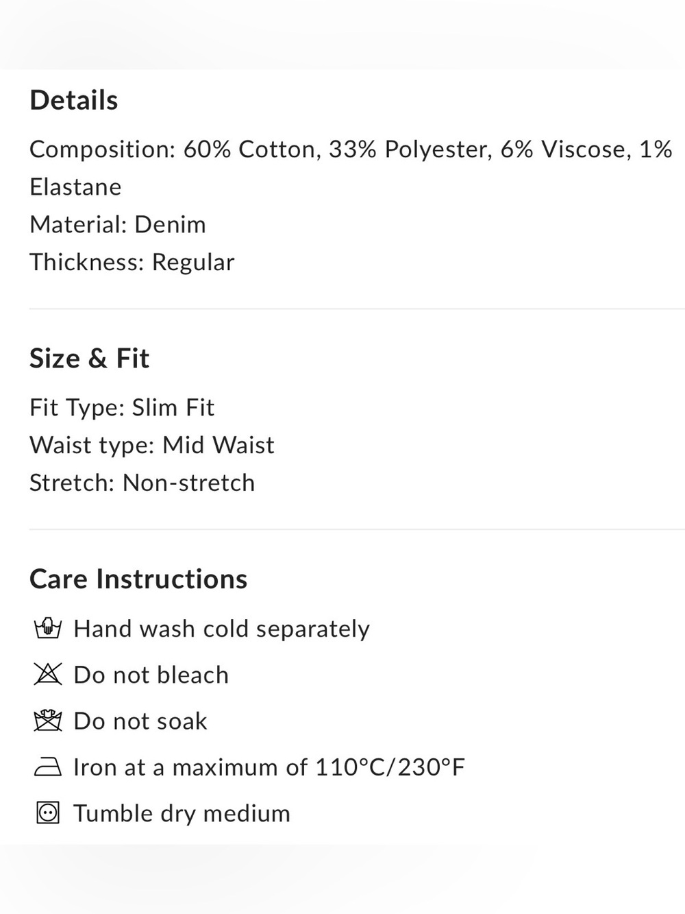 Commense Maxi Denim Skirt with pockets - Picture 8 of 8